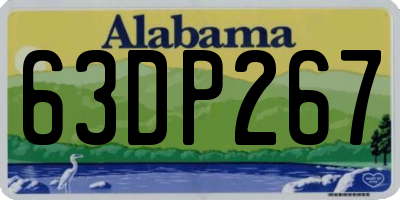 AL license plate 63DP267