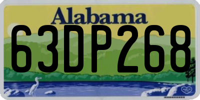 AL license plate 63DP268