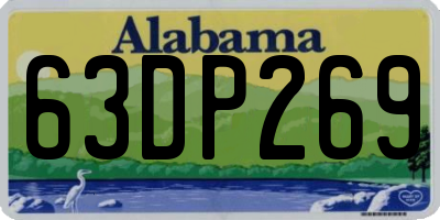 AL license plate 63DP269