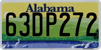 AL license plate 63DP272