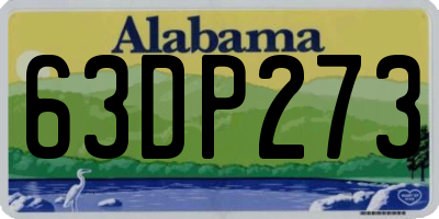AL license plate 63DP273