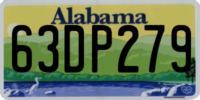 AL license plate 63DP279