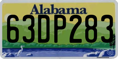 AL license plate 63DP283