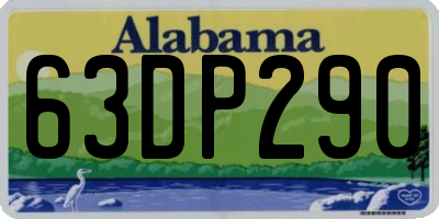 AL license plate 63DP290