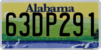 AL license plate 63DP291