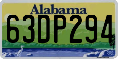 AL license plate 63DP294
