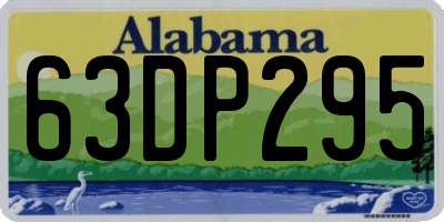 AL license plate 63DP295
