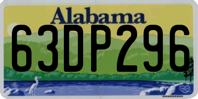AL license plate 63DP296