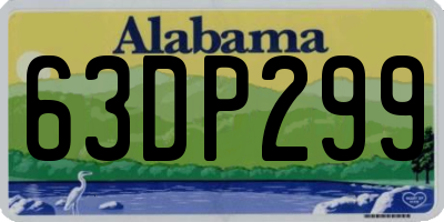 AL license plate 63DP299