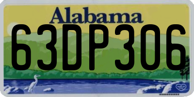 AL license plate 63DP306