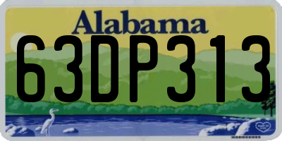 AL license plate 63DP313