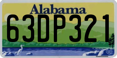 AL license plate 63DP321