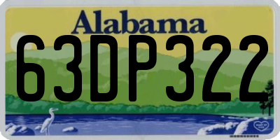 AL license plate 63DP322