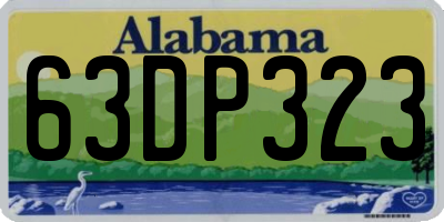AL license plate 63DP323