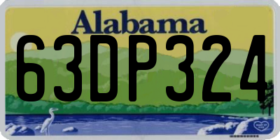 AL license plate 63DP324