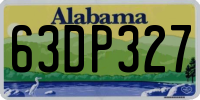 AL license plate 63DP327