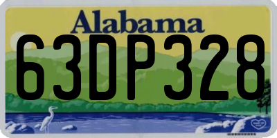 AL license plate 63DP328