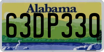 AL license plate 63DP330