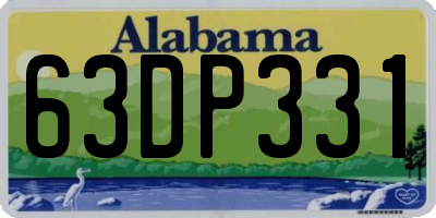 AL license plate 63DP331
