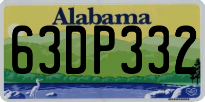 AL license plate 63DP332