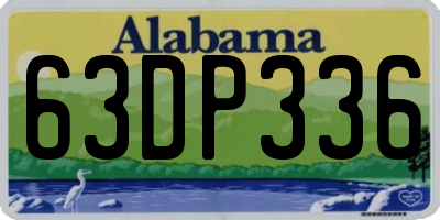 AL license plate 63DP336