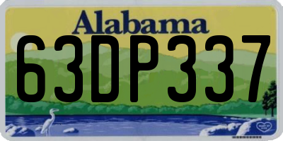 AL license plate 63DP337