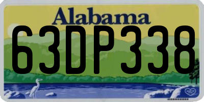 AL license plate 63DP338