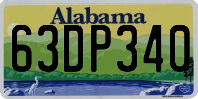 AL license plate 63DP340