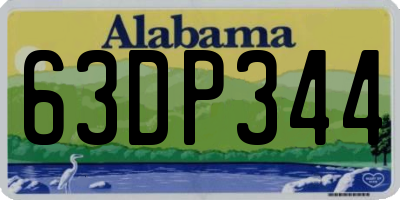 AL license plate 63DP344