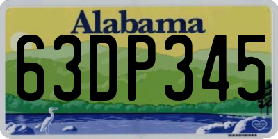 AL license plate 63DP345