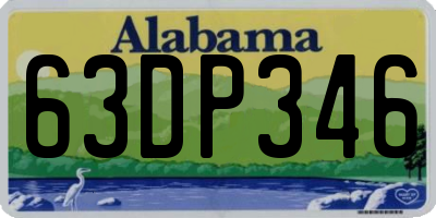 AL license plate 63DP346