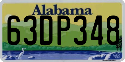 AL license plate 63DP348