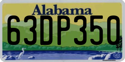 AL license plate 63DP350