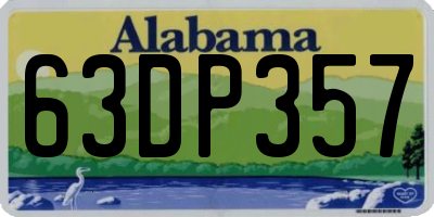 AL license plate 63DP357