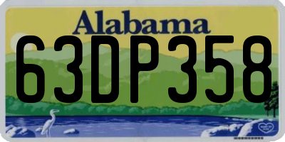 AL license plate 63DP358