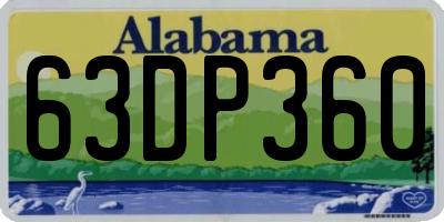 AL license plate 63DP360