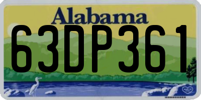 AL license plate 63DP361