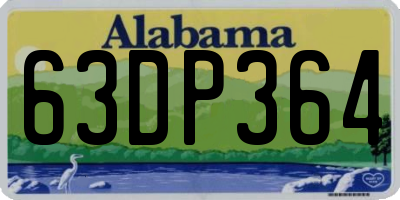AL license plate 63DP364