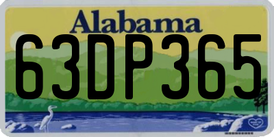 AL license plate 63DP365