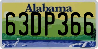 AL license plate 63DP366