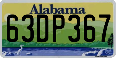 AL license plate 63DP367