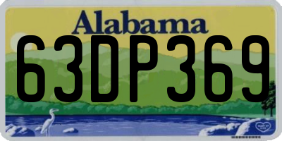 AL license plate 63DP369