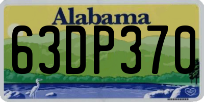 AL license plate 63DP370