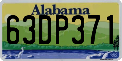 AL license plate 63DP371