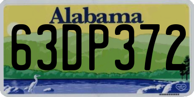 AL license plate 63DP372