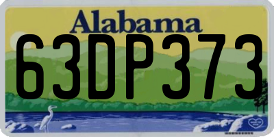 AL license plate 63DP373