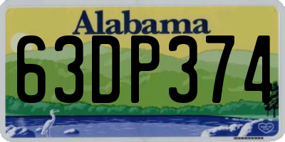 AL license plate 63DP374