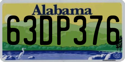 AL license plate 63DP376