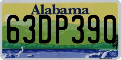 AL license plate 63DP390