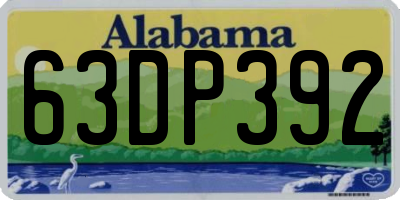 AL license plate 63DP392